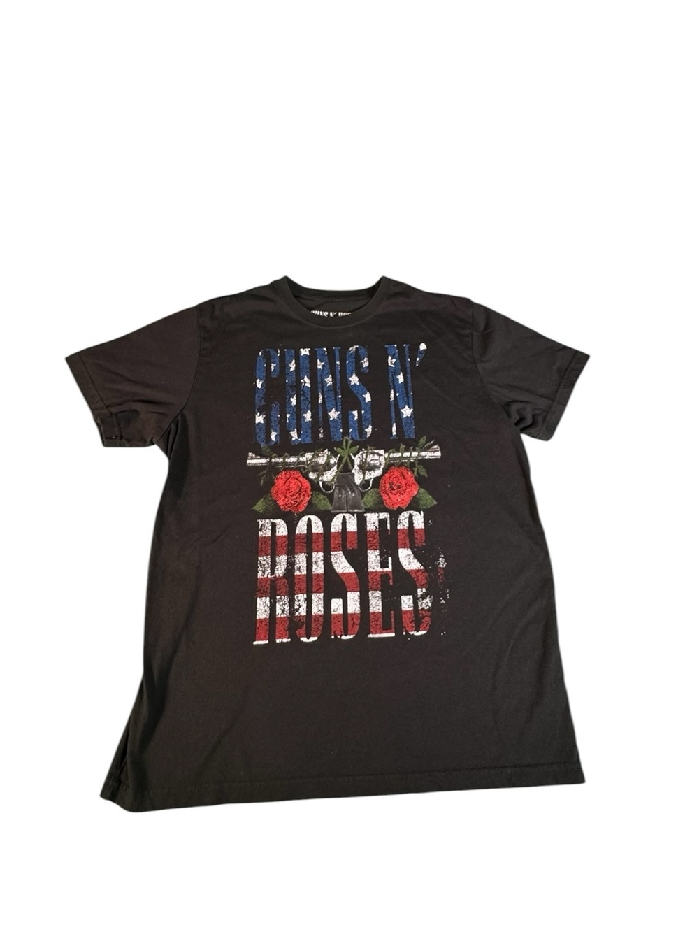 Guns N' Roses Band T-Shirt XL Black Graphic Tee Rock Music Roses Pistols 2023